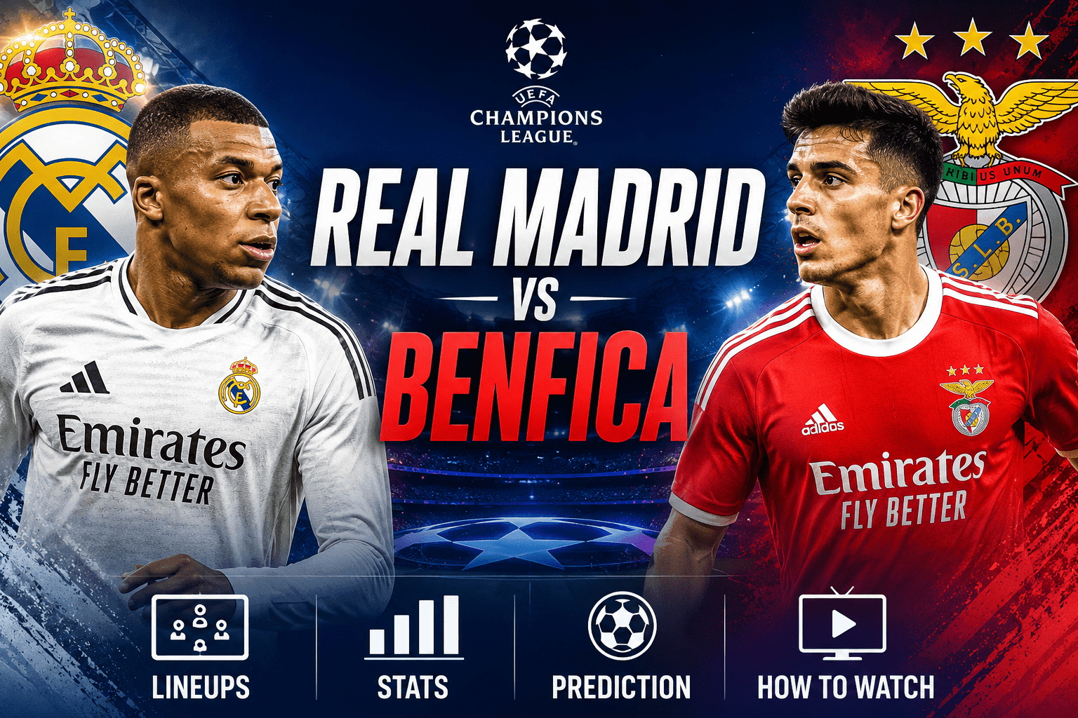 Real Madrid vs Benfica