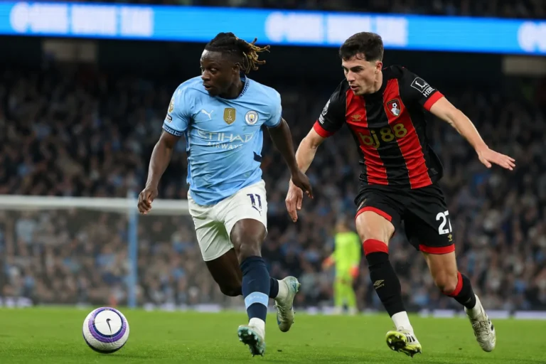 afc bournemouth vs man city lineups