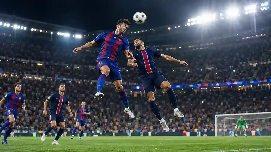 fc barcelona vs psg lineups